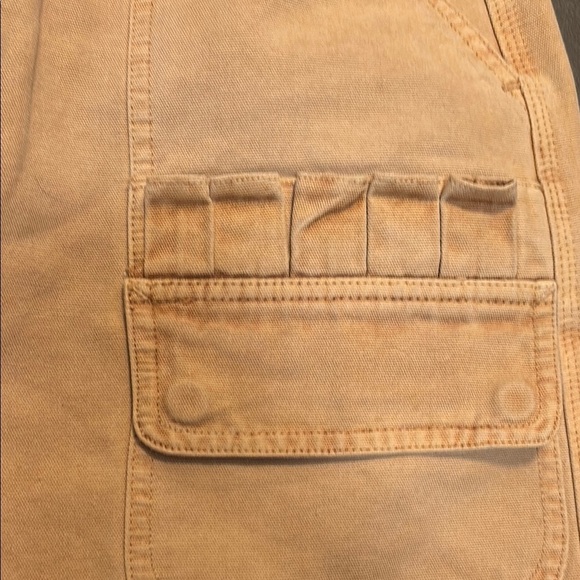 Hudson viper denim Tan Mini Skirt sz 28 - Picture 2 of 5